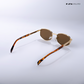 Jodhpur Noir - Burnished Gold Geometric Sunglasses - RB2669
