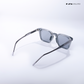 Quadra - Grey Polarized Square Sunglasses - RB2414