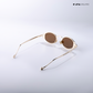 Jaisalmer Glow - Hazel Gleen Polarized Oval Sunglasses - RB2666