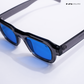Lilrecta - Grey Blue Rectangle Sunglasses - RB2525
