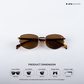 Jodhpur Noir - Burnished Gold Geometric Sunglasses - RB2669