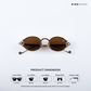 Jaisalmer Glow - Hazel Gleen Polarized Oval Sunglasses - RB2666