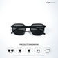 Tawi Gaze - Dark Wave Angular Hexagon Sunglasses - RB2605