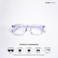 Solar Sleek - Crystal Blue Cut Wayfarer - RB2510