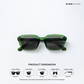 Gwalior Glow - Jade Frost Rectangle Sunglasses - RB2627