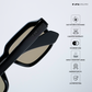 Angular Aura - Dusky Olive Polarized Rectangle Sunglasses - RB2449