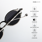 Jaisalmer Glow - Molten Metal Polarized Oval Sunglasses - RB2667