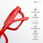 Vintage Cube - Red Rectangle Bluecut Eyewear - RB2508