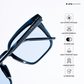 Quadra - Blue Polarized Square Sunglasses - RB2440