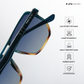 Amritsar Aura - Honey Fade Geometric Aviator Sunglasses - RB2587