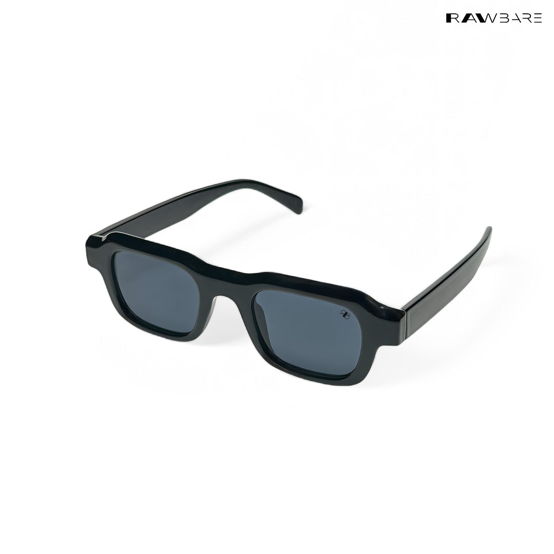 Lilrecta - All Black Rectangle Sunglasses - RB2524