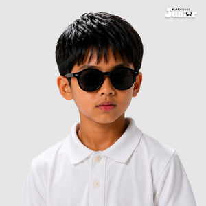 Classic Cub - Charcoal Kids Polarized Wayfarer Sunglasses - RBK2509