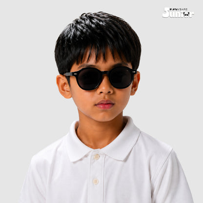 Classic Cub - Charcoal Kids Polarized Wayfarer Sunglasses - RBK2509