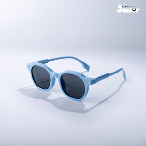 Classic Cub - Navy Shine Kids Polarized Wayfarer Sunglasses - RBK2508