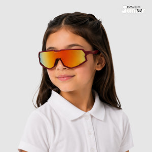 Power Sprint - Lava Kids Polarized Wrap Around Sunglasses - RBK2538