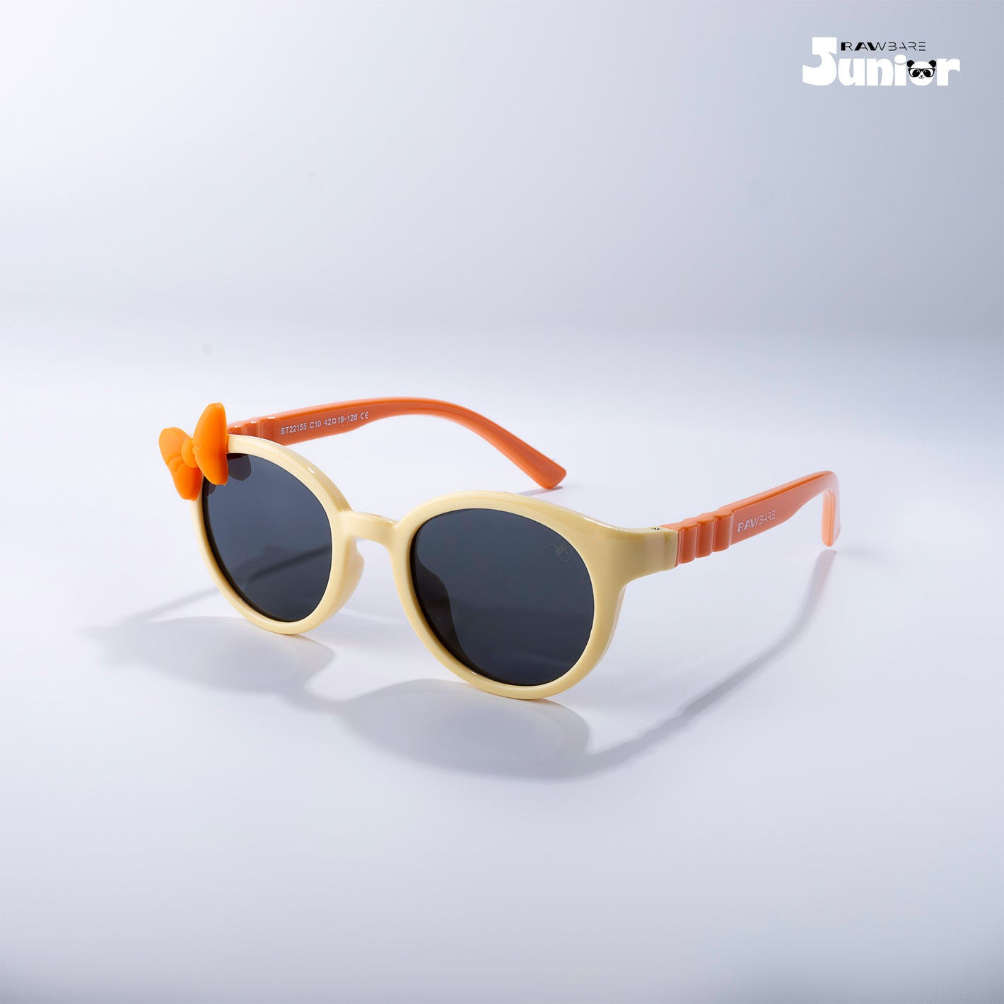 Fairy Bow - Citrus Burst Kids Polarized Round Sunglasses - RBK2526