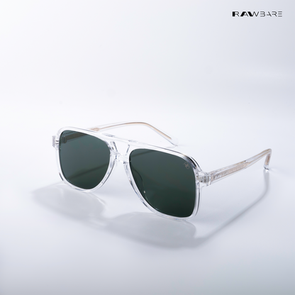 Patiala Drop - Glass Grove Geometric Aviator Sunglasses - RB2543