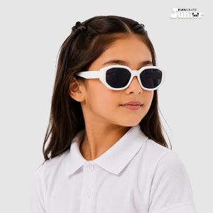 Candy Dash - Frost Bite Kids Polarized Irregular Rectangle Sunglasses - RBK2521