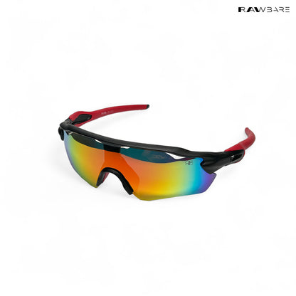 Swift - Red Orange Polarized Wrap Around Sunglasses - RB2515