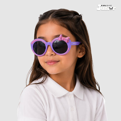 Sparkle Sprint - Voilet Kids Polarized Cateye Sunglasses - RBK2515