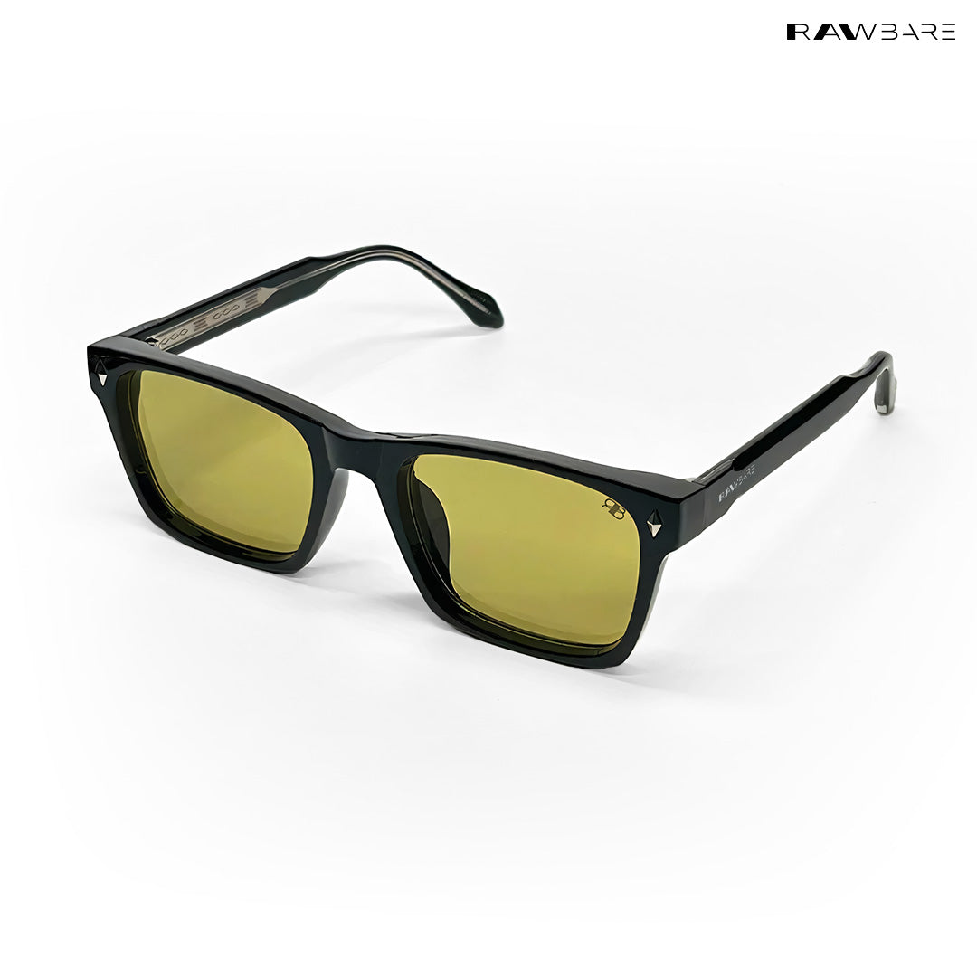 Maverick - Yellow Black Wayfarer Sunglasses - RB2530