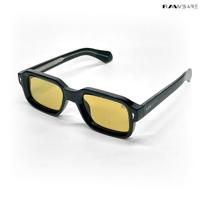 Angular Aura - Dusky Olive Polarized Rectangle Sunglasses - RB2449