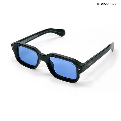 Angular Aura - Midnight Polarized Rectangle Sunglasses - RB2448
