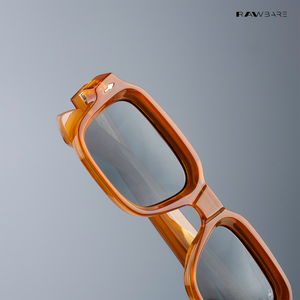 Angular Aura - Maple Polarized Rectangle Sunglasses- RB2450