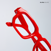 Vintage Cube - Red Rectangle Bluecut Eyewear - RB2508