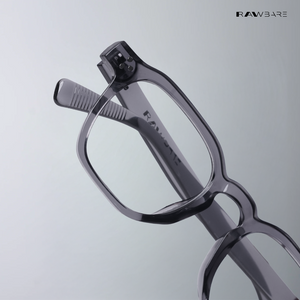 Solar Sleek - Clear Grey Blue Cut Wayfarer Sunglasses - RB2417