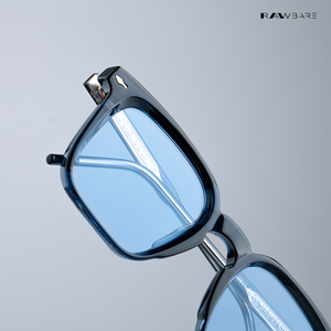 Quadra - Blue Polarized Square Sunglasses - RB2440