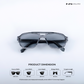 Glare - Cloud Rectangle Sunglasses - RB2324