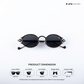 Jaisalmer Glow - Molten Metal Polarized Oval Sunglasses - RB2667
