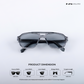 Glare - Cloud Rectangle Sunglasses - RB2324