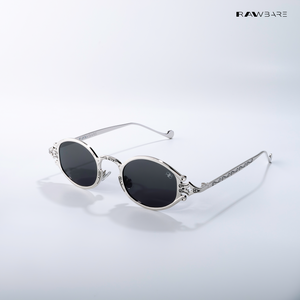 Jaisalmer Glow - Molten Metal Polarized Oval Sunglasses - RB2667