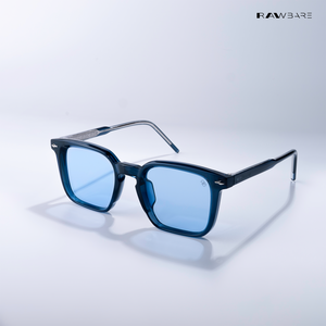 Quadra - Blue Polarized Square Sunglasses - RB2440