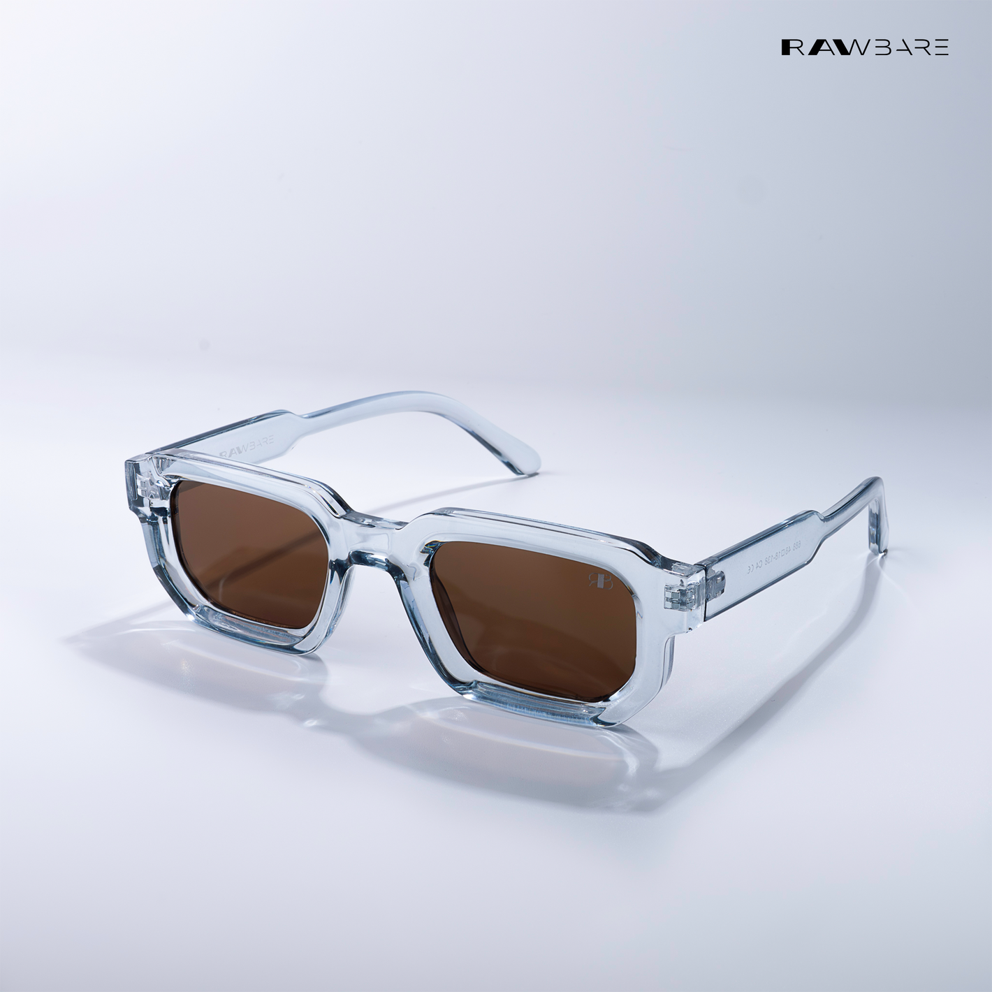Vintage Cube - Blue Tea Polarized Rectangle Sunglasses - RB2403