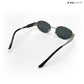Lunar - Silver Black Oval Sunglasses - RB2432