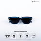 Classic Roamer - Blue Polarized Wayfarer Sunglasses - RB2455