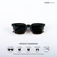 Quadra - Forest Polarized Square Sunglasses - RB2413