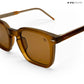 Quadra - Brown Polarized Square Sunglasses - RB2428