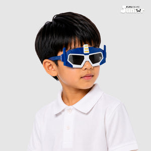 Mode Shift - Navy Circuit Kids Polarized Geometric Sunglasses - RBK2528