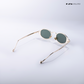 Jaisalmer Glow - Jade Glint Polarized Oval Sunglasses - RB2665