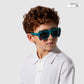 Shade Hacker - Pixel Flame Kids Polarized Angular Shield Sunglasses - RBK2531