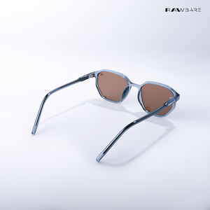 Tawi Gaze - Blue Blaze Angular Hexagon Sunglasses - RB2573