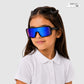 Speed Beam - Blue Streak Kids Polarized Wrap Around Sunglasses - RBK2536