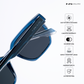 Classic Roamer - Blue Polarized Wayfarer Sunglasses - RB2455