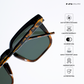 Quadra - Forest Polarized Square Sunglasses - RB2413
