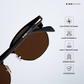 Delhi Daze - Burnt Loft Clubmaster Half Rim Sunglasses - RB2559