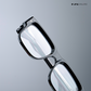 Timeless - Black Blue Cut Rectangle Sunglasses- RB2446